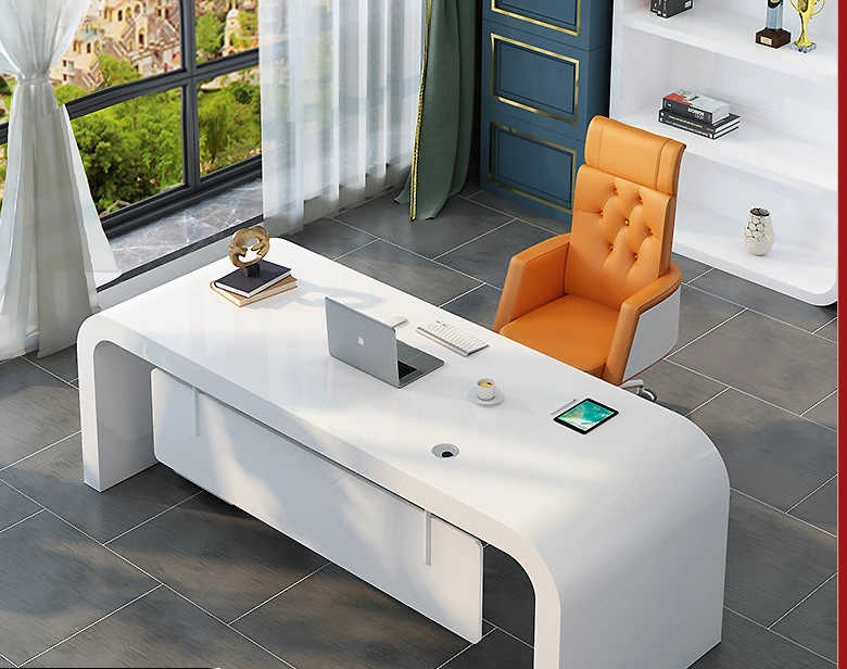 Modern baking paint Dabantai fashion manager desk desk home computer desk and chair combination