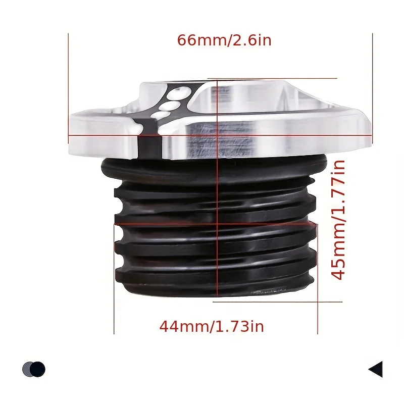 Universal Motorcycle Parts Various Shaped Fuel Tank Covers Motorcycle Fuel Tank Cap CNC Aluminum Alloy image 5