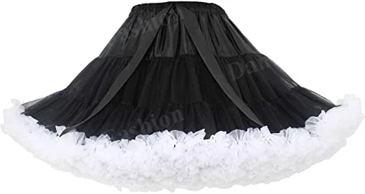 Womens Bubble Pettiskirt Tutu Ball Gown Fluffy Petticoat 2024