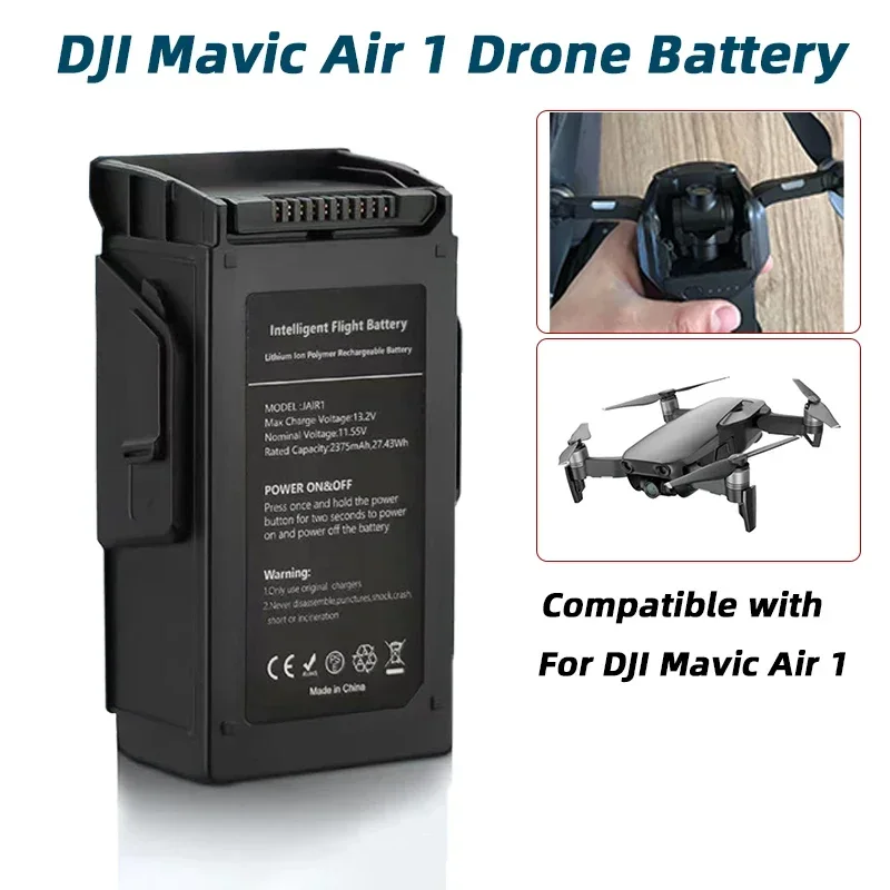 For Mavic Air 1 Drone Battery 11.55V DJI Mavic Air Intelligent Flight Battery 2375mAh Mavic Air 1 RC Quadcopter Battery 21 Mins