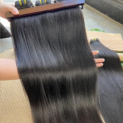 15A Light Yaki Straight Hair Bundles Vietnamese Raw Hair Bundles 100% Human Hair Unprocessed Hair Extensions Weave Natural Color