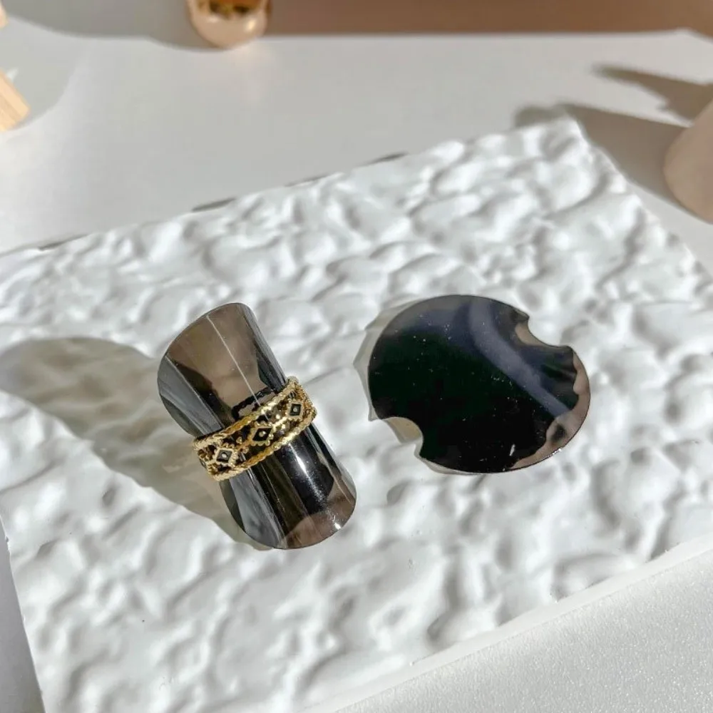 

10 шт. пластиковых круглых подставок для колец, прозрачные, штабелируемые, легкие, прочные, органайзеры для колец, для бутиков