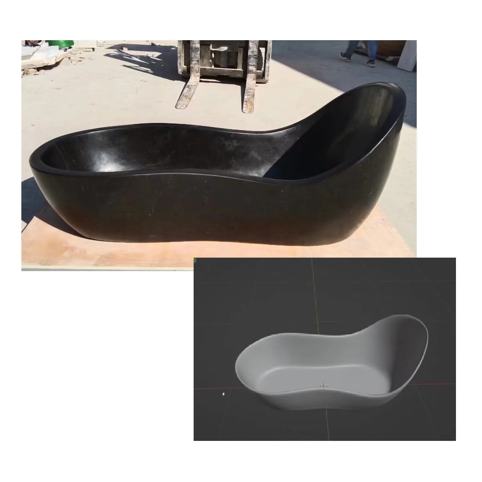 Claw Foot Bathtub China Custom Standing Luxury 1800 Black Granite Clawfoot Bath Tub
