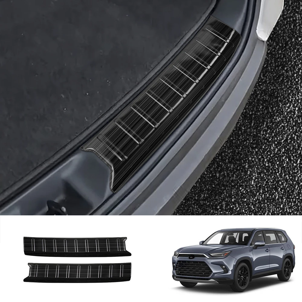 

Для Toyota Grand Highlander 2024 2025 накладка на порог задней двери из нержавеющей стали, защита от царапин, бампер багажника, аксессуары