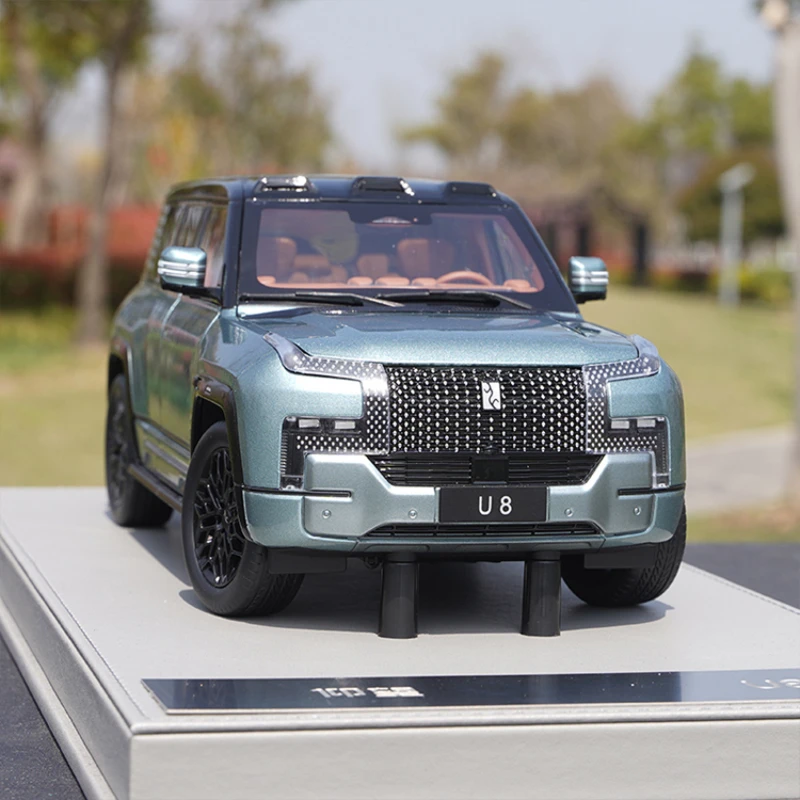 BYD Sample U8 Alloy Car Model, SUV Tabletop Decoration, Micromodel Collection, Display Gift, 1:18