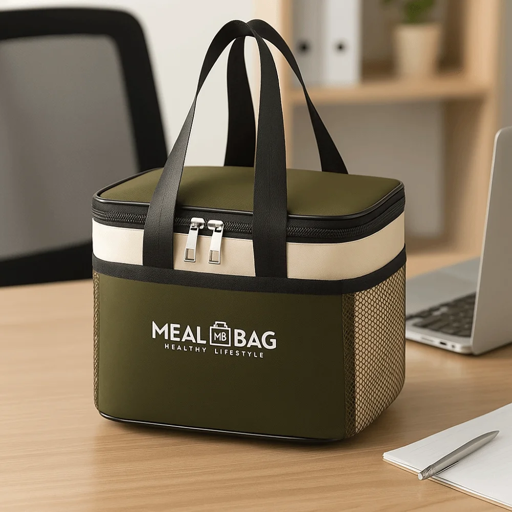 

Портативная изоляционная сумка для обеда, алюминиевая фольга, большая вместительная сумка для пикника, износостойкая ткань Оксфорд, переноска для обеда, обеда