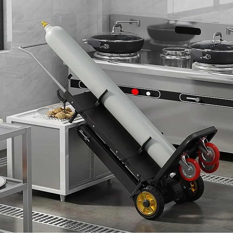 

Folding Silent Electric Climbing Machine, Up And Down Stair Climbing Car for Water Bucket Appliances And Gas Tank Furniture