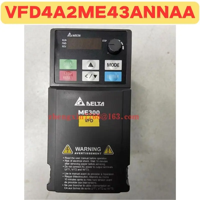 Used Frequency Converter VFD4A2ME43ANNAA Normal Function Tested OK