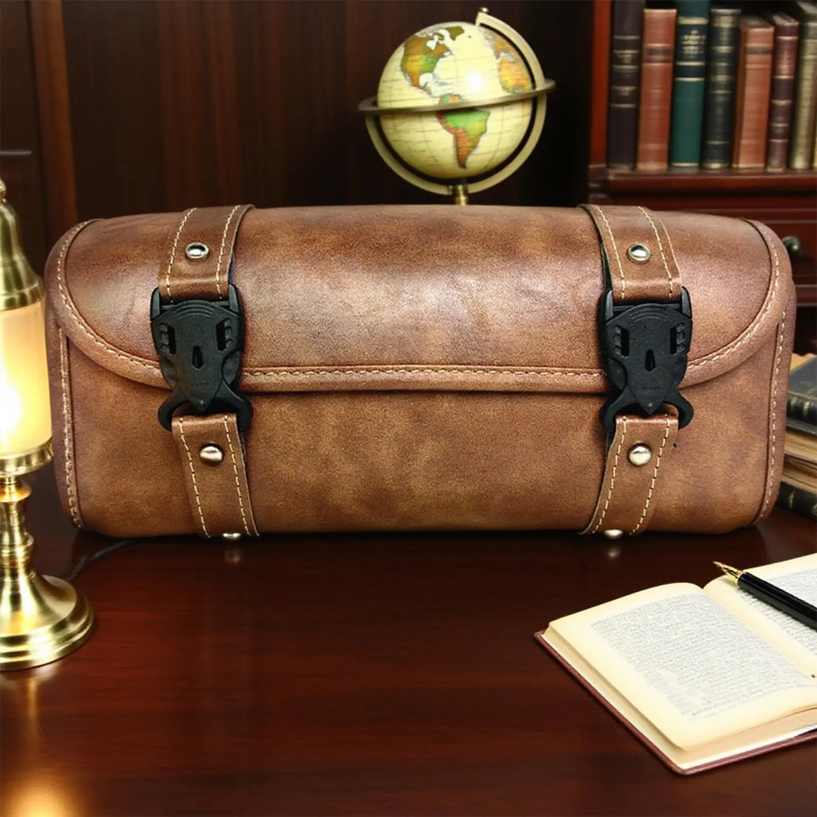 

Waterproof Motorcycle Bag Motorcycle Tool Bag Back Seat Pouch Tool Storage Waterproof Leather Organizer For Electric Scooter