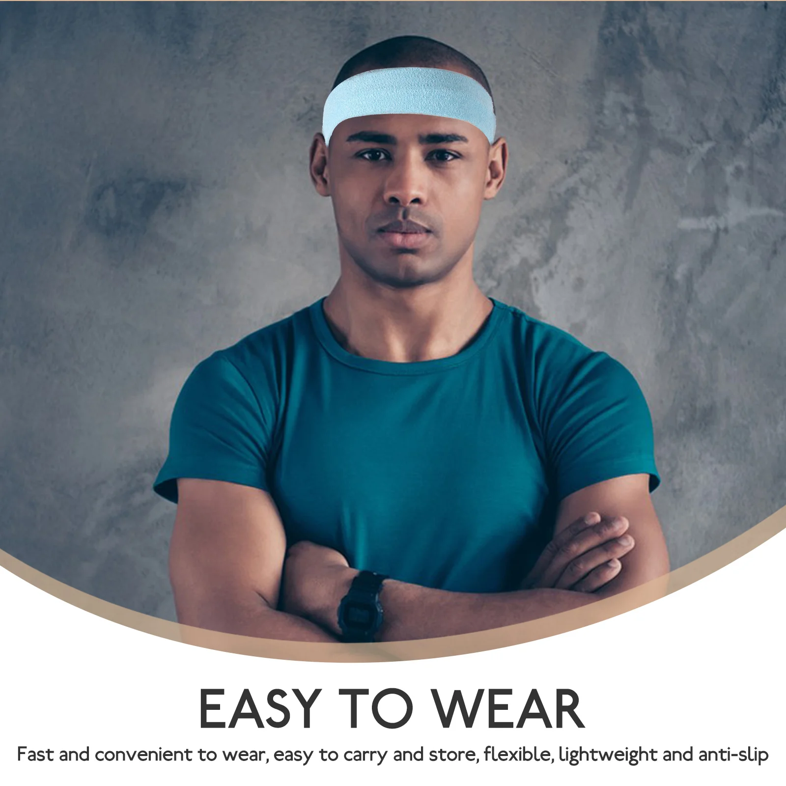 

3 Pcs Sports Headband for Sweat Workout Sweatband Athletic Headbands Running Women Sweatbands Hair