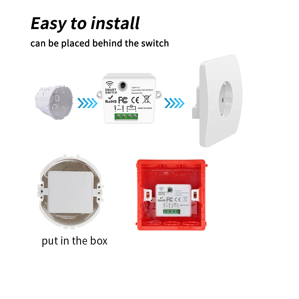Tuya Zigbee RF433 Smart Switch Remote/Voice Control Timer Alexa Google Assistant Easy Install Device Share (Hub Required)