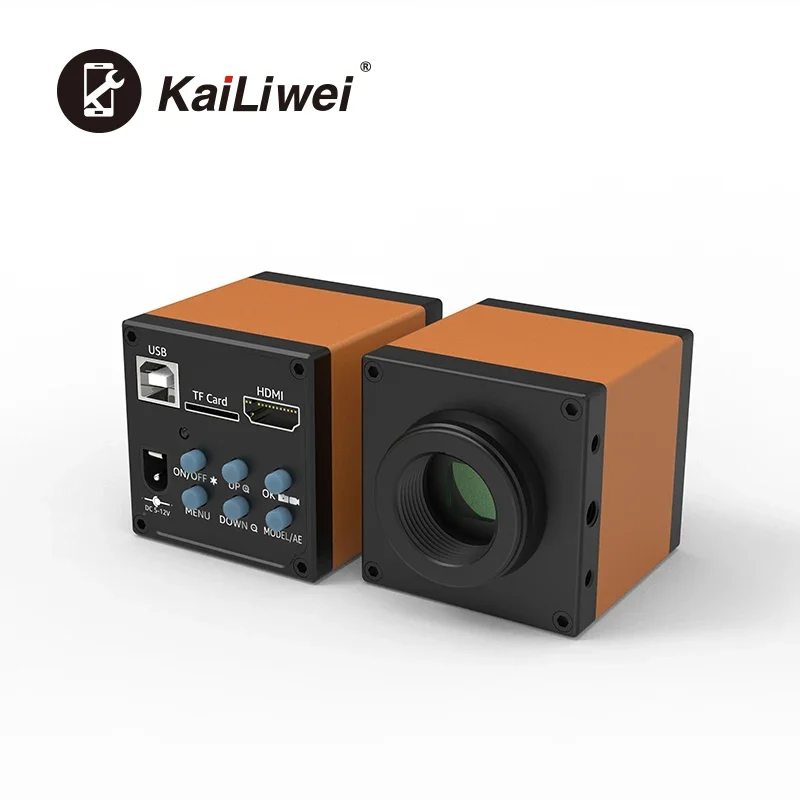 Kailiwei 14MP 60FPS USB HDMI-compatible Electronic Digital Video Microscope Camera for Phone PCB Chip Soldering Repair