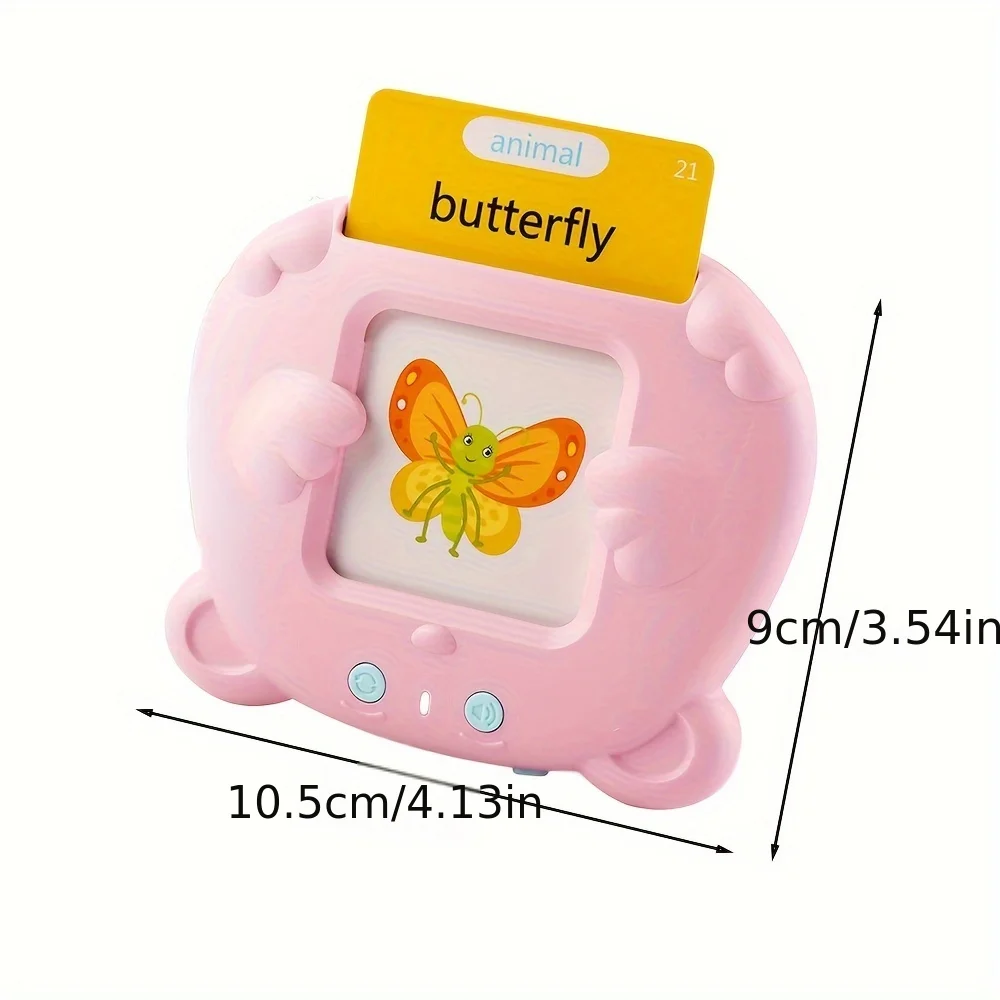 Language Study Toy, Talking Flash Cards Early Educational Speech Toys Baby Boys Girls, Children Words Reader Preschool Learning
