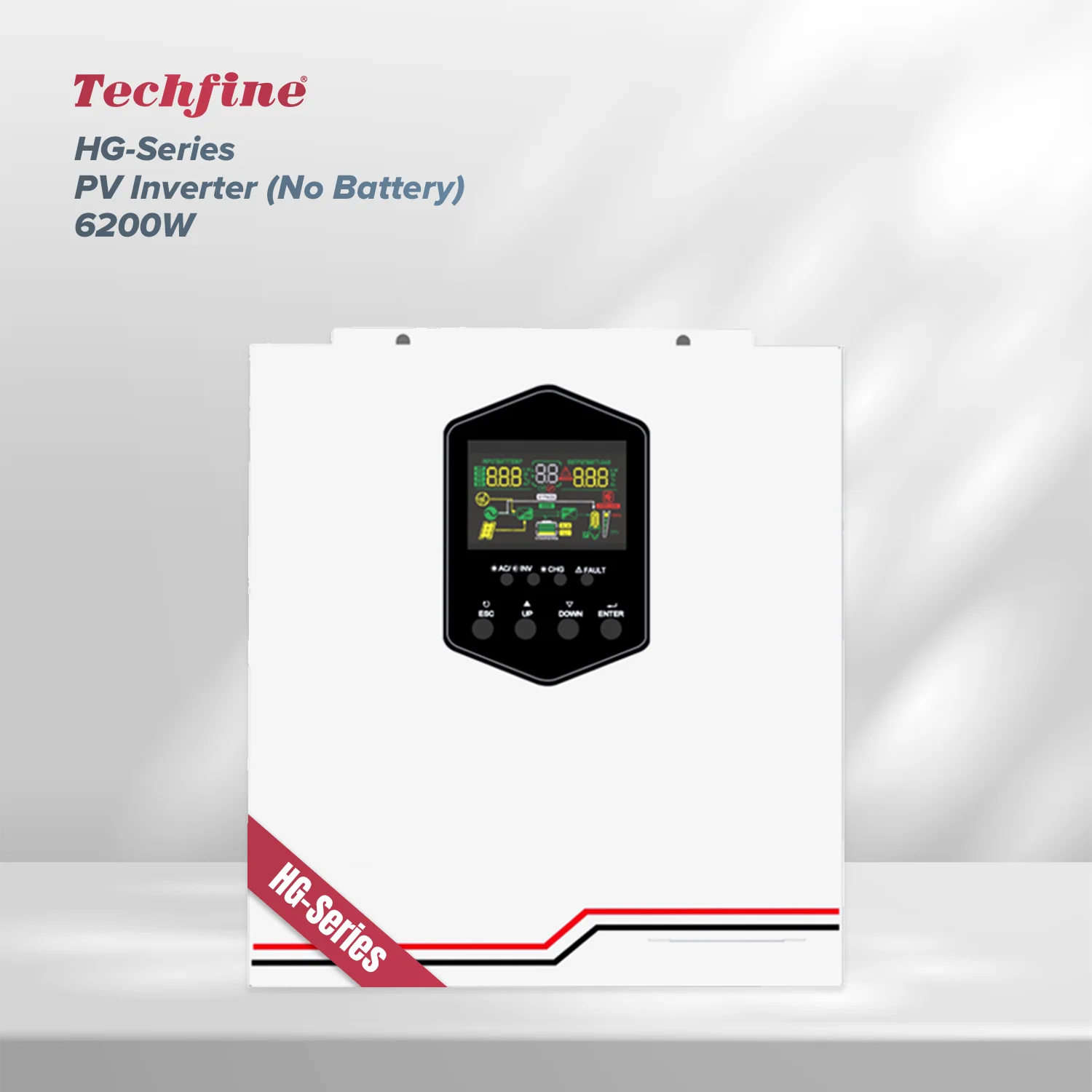 Hybrid Solar Inverter 6.2KW Batteryless Single Phase On Off Grid Pure Sine Wave MPPT Home PV Equipment