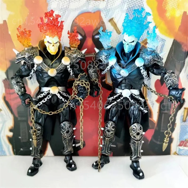 

Marvel Legends Ghost Rider Action Figure Red and Blue Buildr Figures In stock Fast Shipping Christams Gifts 23cm Model Toys