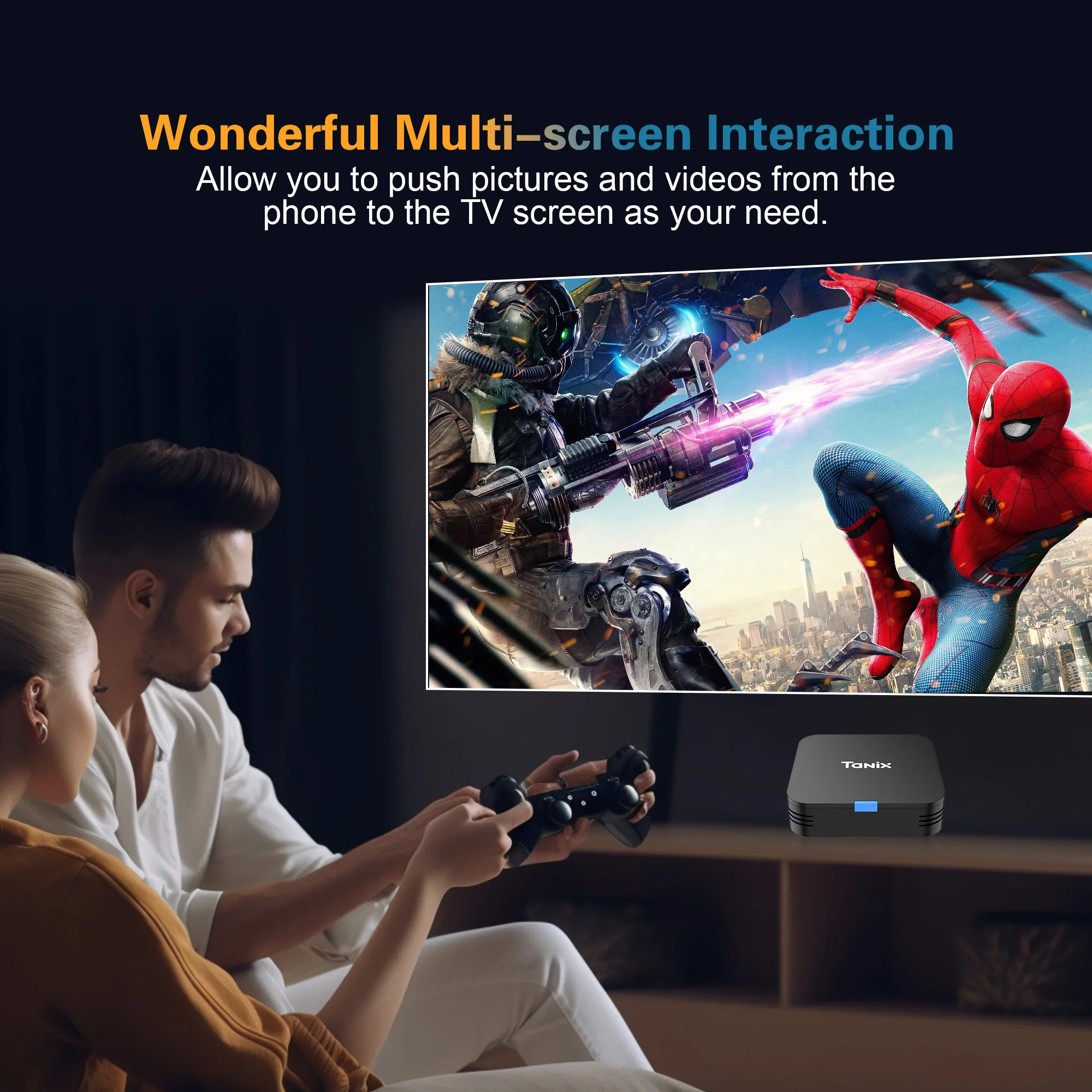 Tanix TX1 Android TV BOX Allwinner H313 Quad Core Android10.0 Supporta Youtube Tiktok WIFI 2.4G 4K Multi Lingua Set Top Box