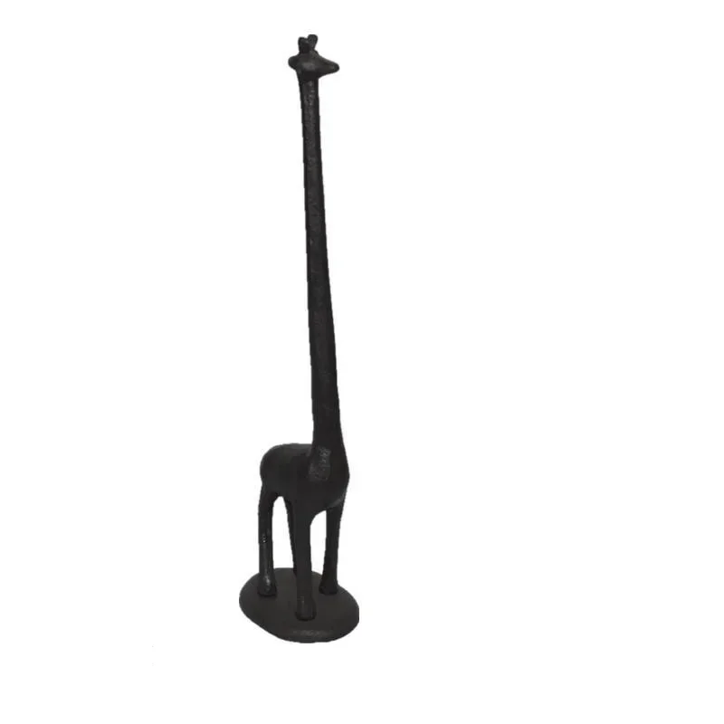 Fun toilet paper holder Giraffe toilet or kitchen paper holder Rustic animal toilet paper holder for floor or countertop
