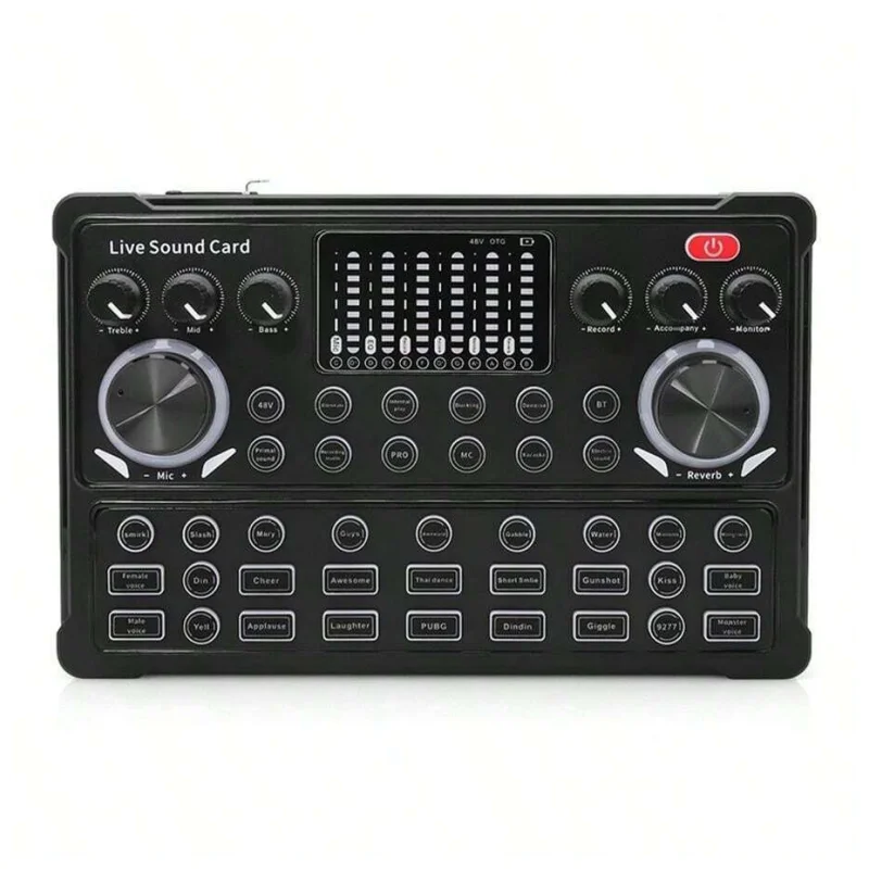 Wholesale M3A Sound Card Microphone Set Wireless White+Black 48V   o Interface Mixing Console   o Mixer Phone PC Recording