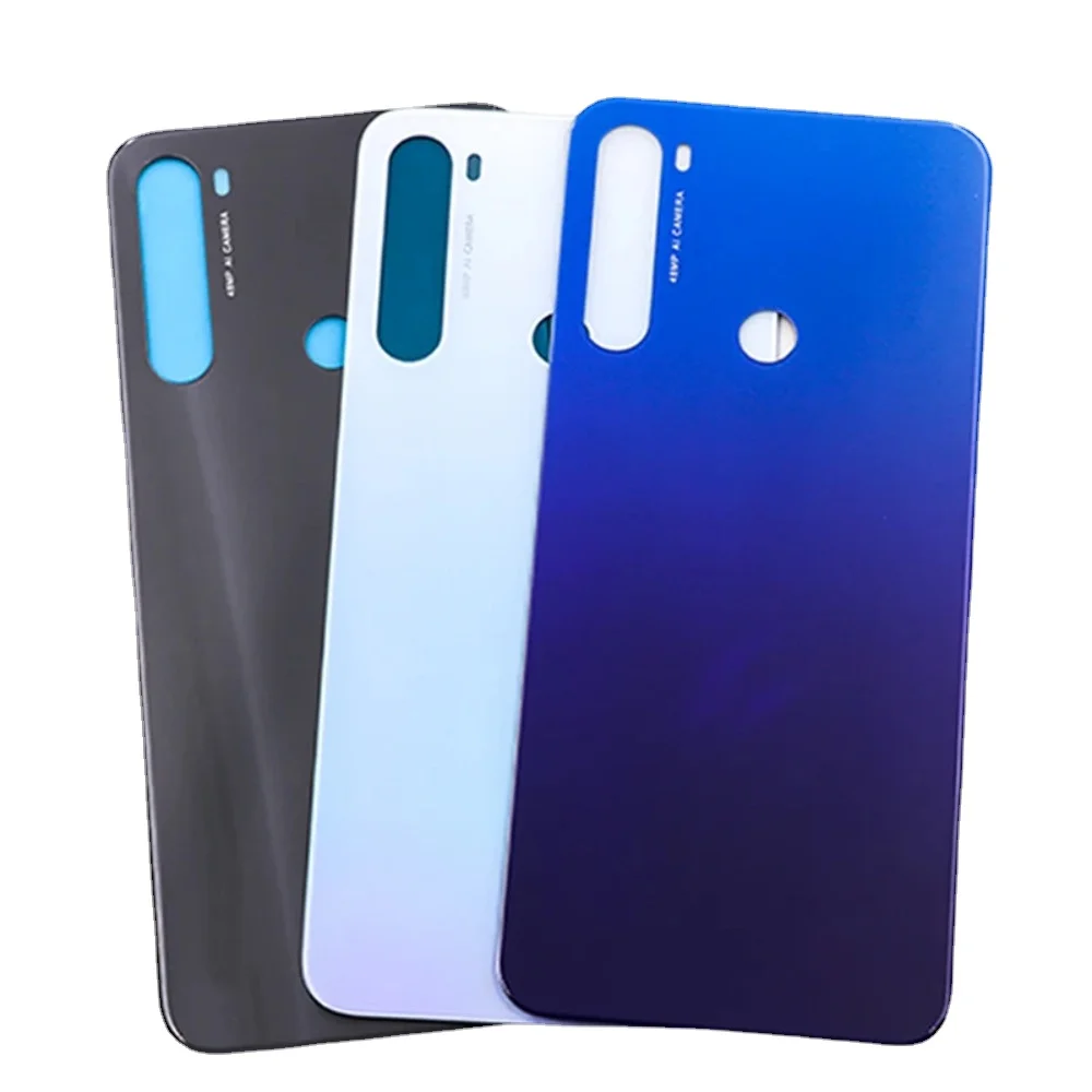 New For Xiaomi Redmi Note 8T Battery Back Cover Rear Door 3D Glass Panel For Redmi Note8T Housing Case With Adhesive Replace