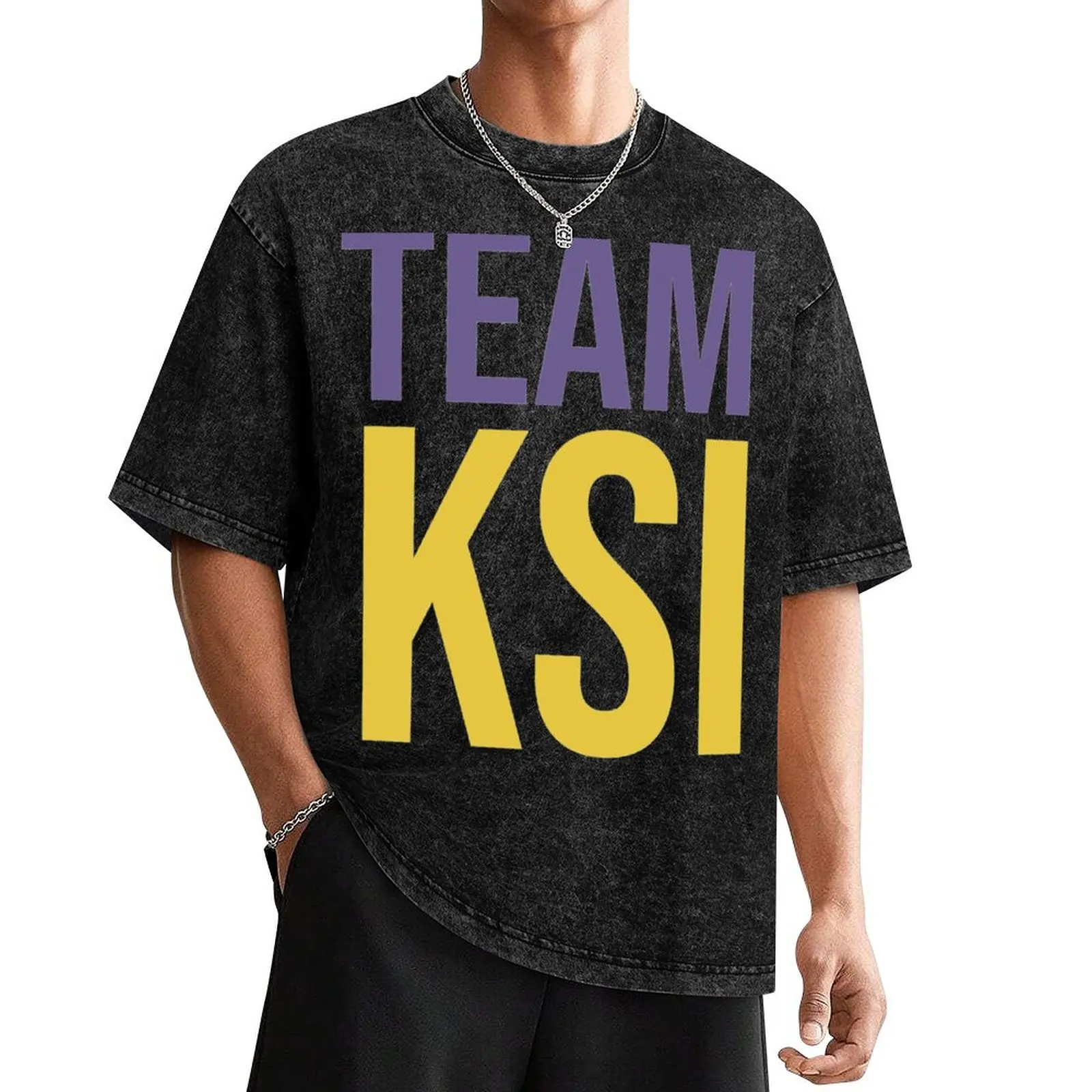 

team ksi ! T-Shirt oversized t shirt anime stuff custom t shirt mens t shirt graphic