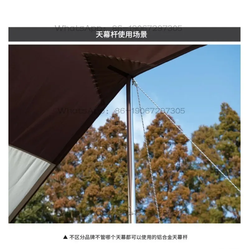 

280cm Outdoor Tent Canopy Tarp Poles Tent Canopy Support Rods Iron Awning Frame 32mm