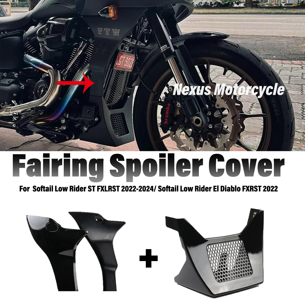 2022 2024 For Harley Low Rider El Diablo FXRST Motorcycle  Cover Kit Softail Low Rider ST FXLRST Side Fairings Spoilers Panels