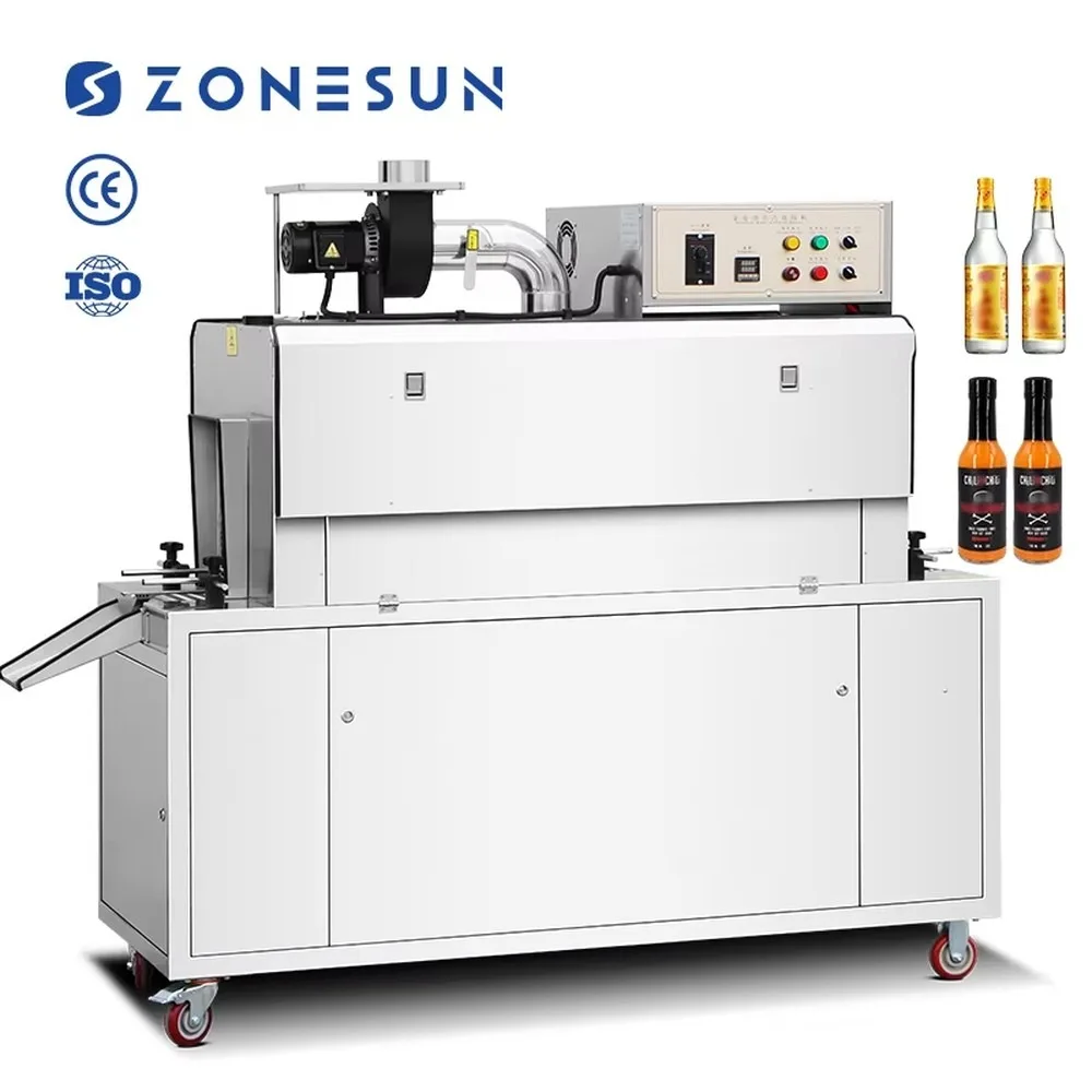 ZONESUN ZS-ZQ15 Semi Automatic Horizontal Beverage Can Bottle Sleeve for Steam Heat Shrink Tunnel Packaging Machine