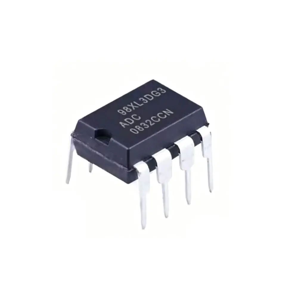 1-10pcs 100% New original ADC0832CCN digital-to-analog converter, serial A/D chip, direct-insertion DIP-8, brand
