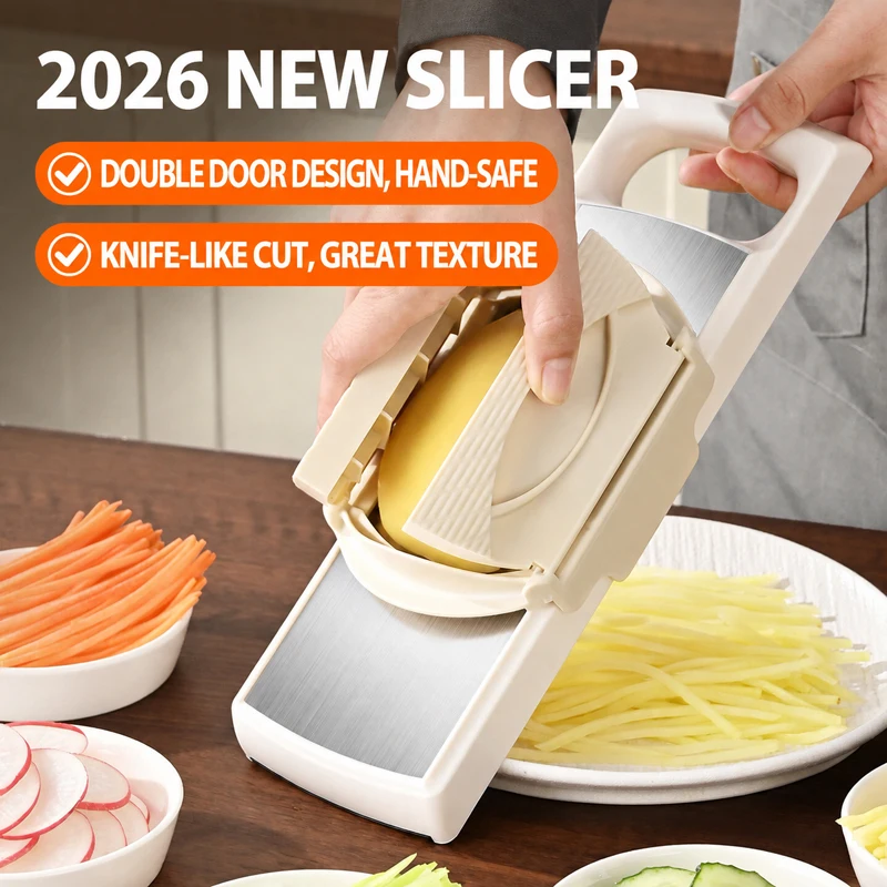 Kitchen Vegetable Shredder Slicer Manual Potato Carrot Cutter Stainless Steel Blade Vegetable Grater Easy Clean Cutting Tool