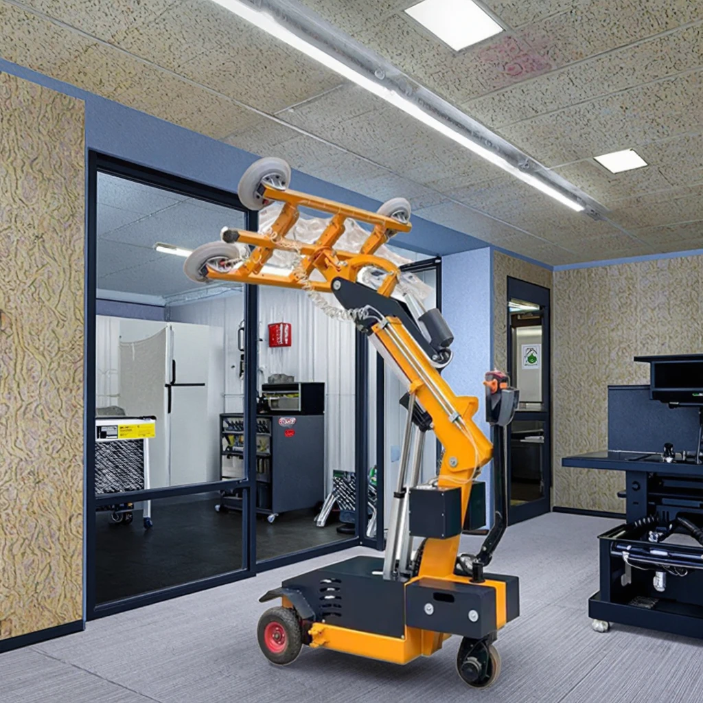 معدات متنقلة لرافع مصاصة الزجاج الأوتوماتيكية لصناعة البناء للبيع مع مكون المحرك الأساسي