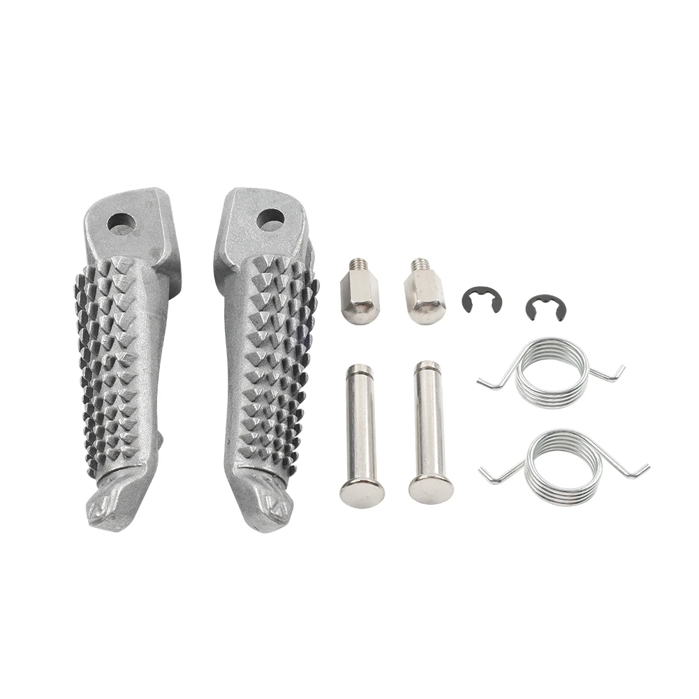Motorcycle Front Driver Foot Pegs Footrests Pedals For Kawasaki Ninja 400 18-24 Z400 19-24