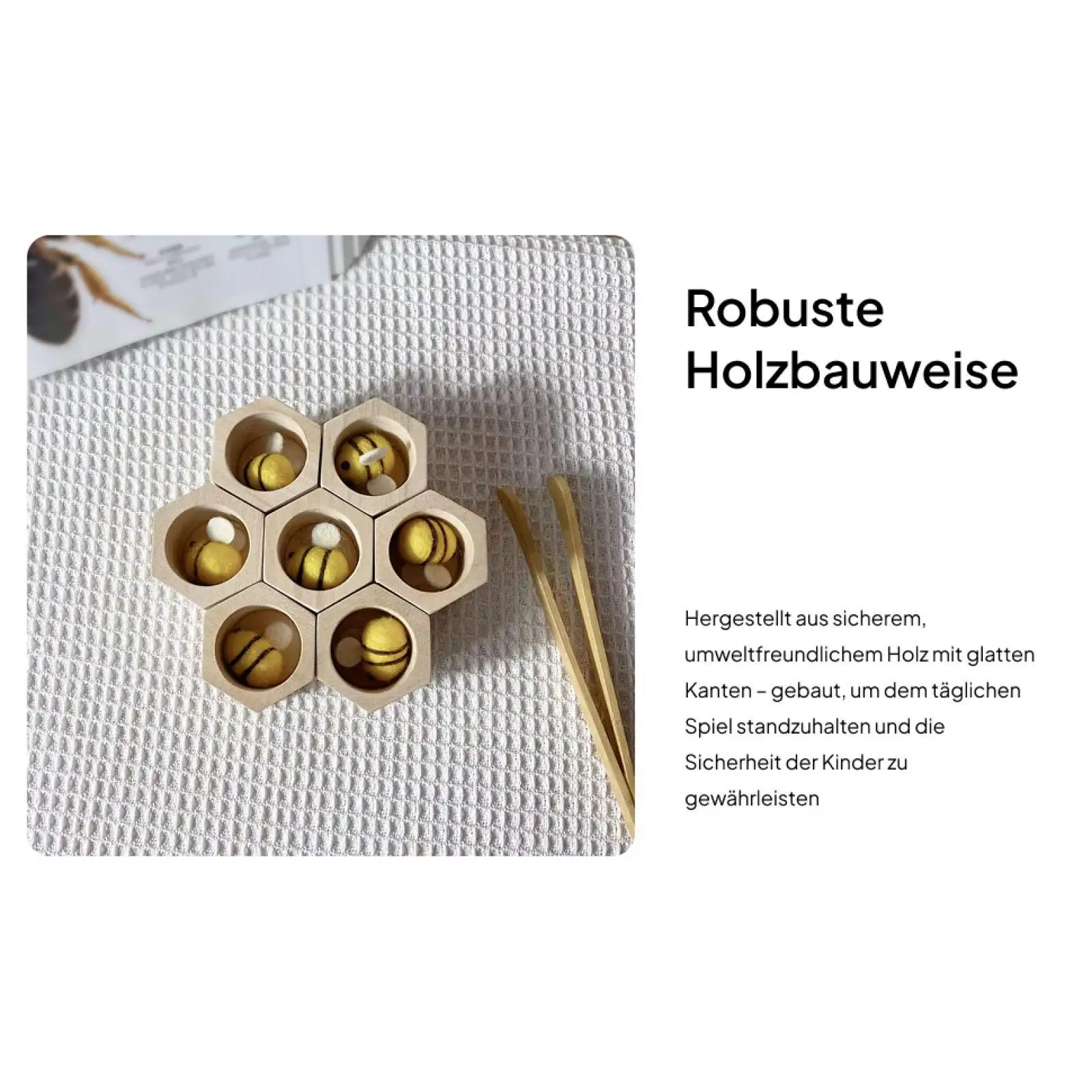 Holz-Bienenstock-Spiel, frühe Bildung, Kindheit, kognitiv, früh