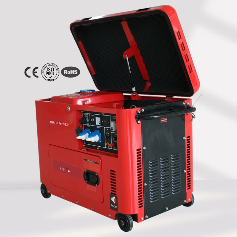 

Standby Backup Wholesale 4-Stroke 220V 5kva 6kva 7kva Single Cylinder Air Cooled Silent Dies el Engine Generator