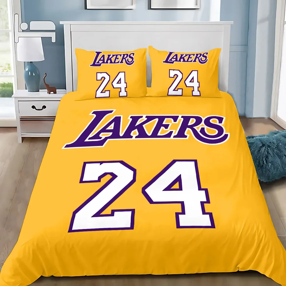 Basketball Duvet Cover Pillowcase Bedding Set K-Kobes Bryants  Adult Boy Girl Bedroom Decoration Children Gift Single Large Size