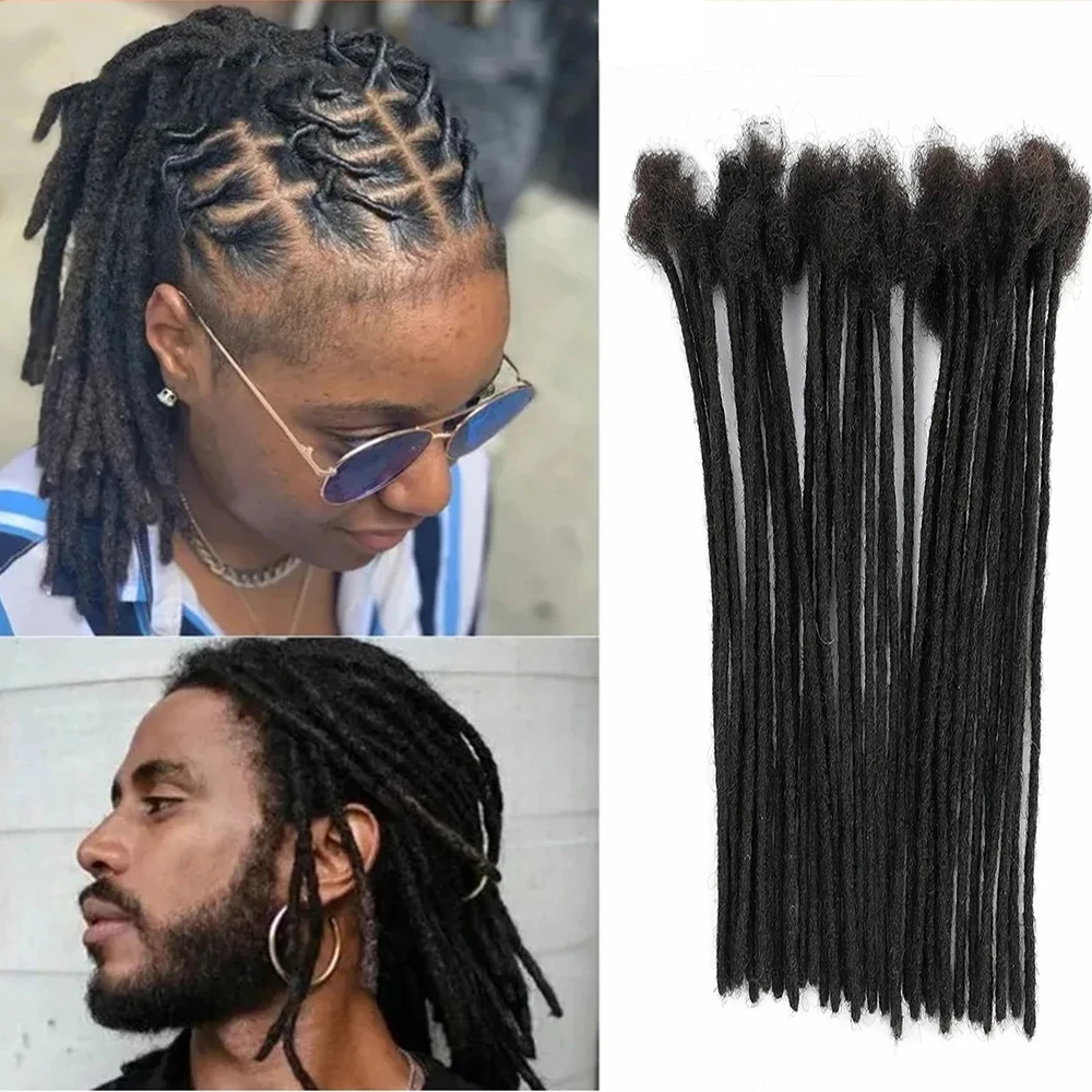 Human Hair Dreadlocks Loc Extensions Kinky Straight Wholesale Natural Crochet Braids Brazilian Remy Hair Extensions 60 Strands