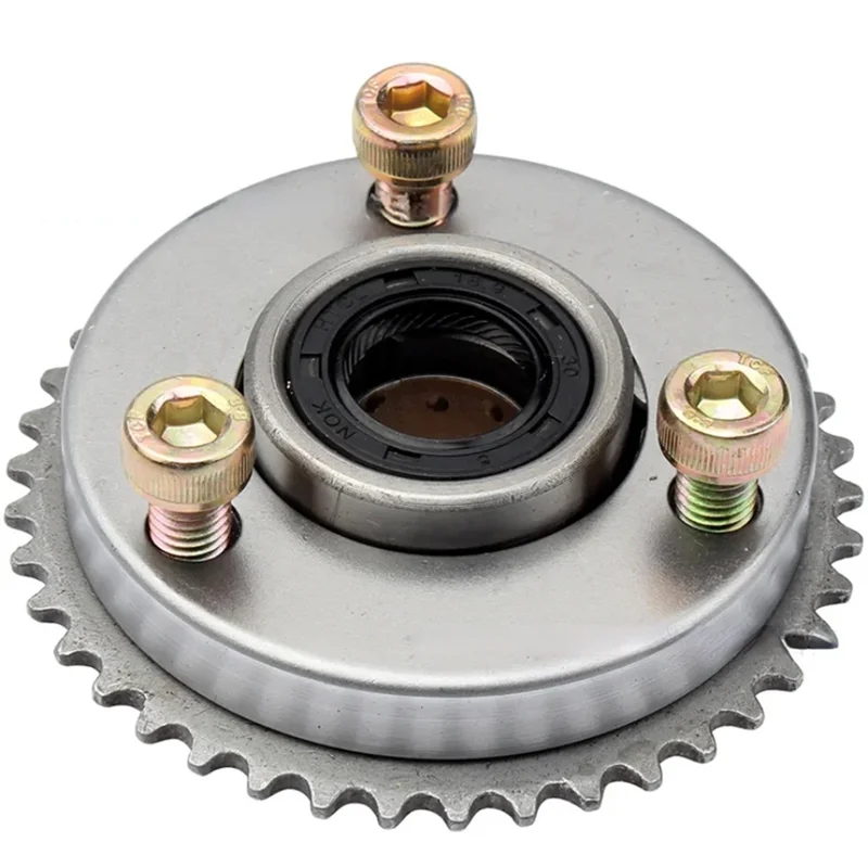 Leading-Edge-ATV Curved Overrunning Clutch Starter Clutch Assembly With Body Tooth Screw For 50Cc 70Cc 90Cc 110Cc 125Cc Motorcyc