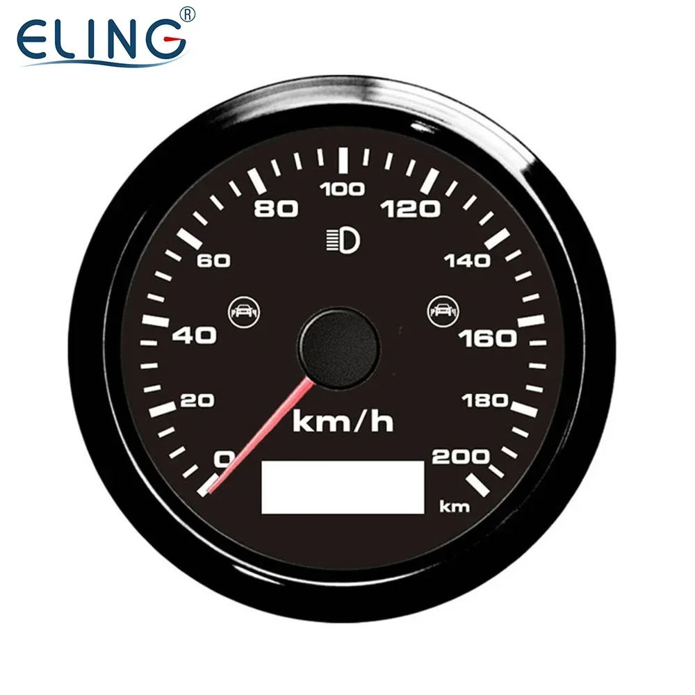 

2026 Премиум ELING 85 мм (3 3/8 дюйма) Мотоциклетный GPS+ГЛОНАСС спидометр-одометр с радарным датчиком BSD, водонепроницаемый, 12В/24В
