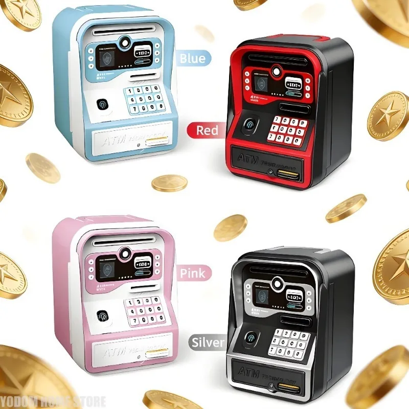Simulated ATM Password Piggy Bank, Creative Kids Toy, Holiday Gift, Learning to Save, Learning Financial ManagementHoliday tool