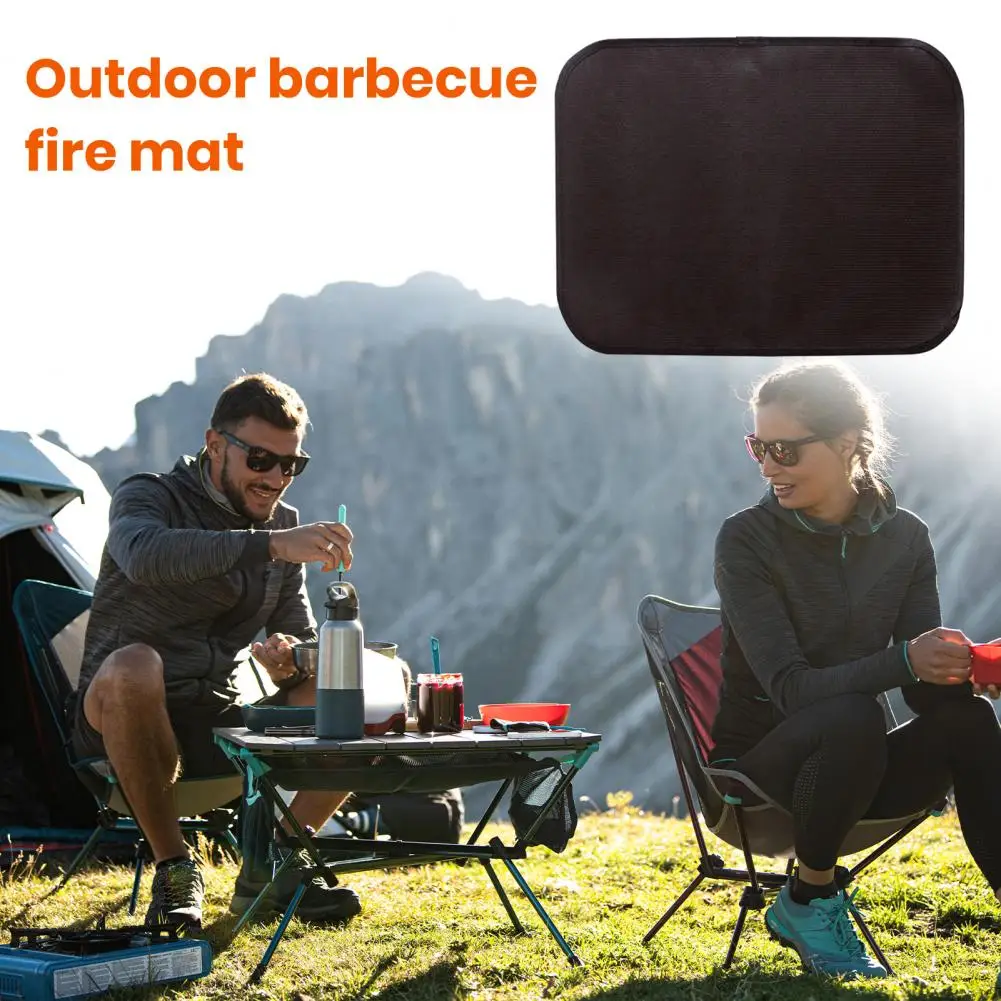 Waterproof Barbecue Mat Outdoor Picnic Mat Fireproof Bbq Mat for Outdoor Tabletop Grill Waterproof Heat-resistant Barbecue Pad