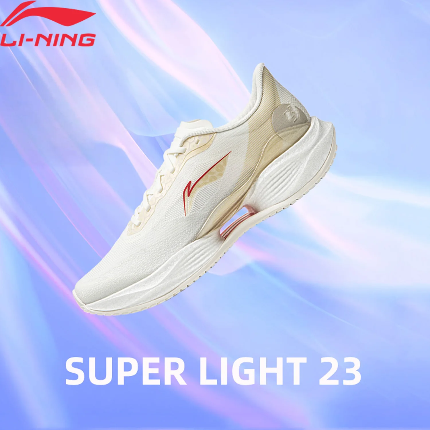

Li-Ning Women's SUPER LIGHT 23 Light Running Shoes BOOM FIBER Breathable Cushion Stable LiNing Daily Jogging Sport Shoes ARBW018