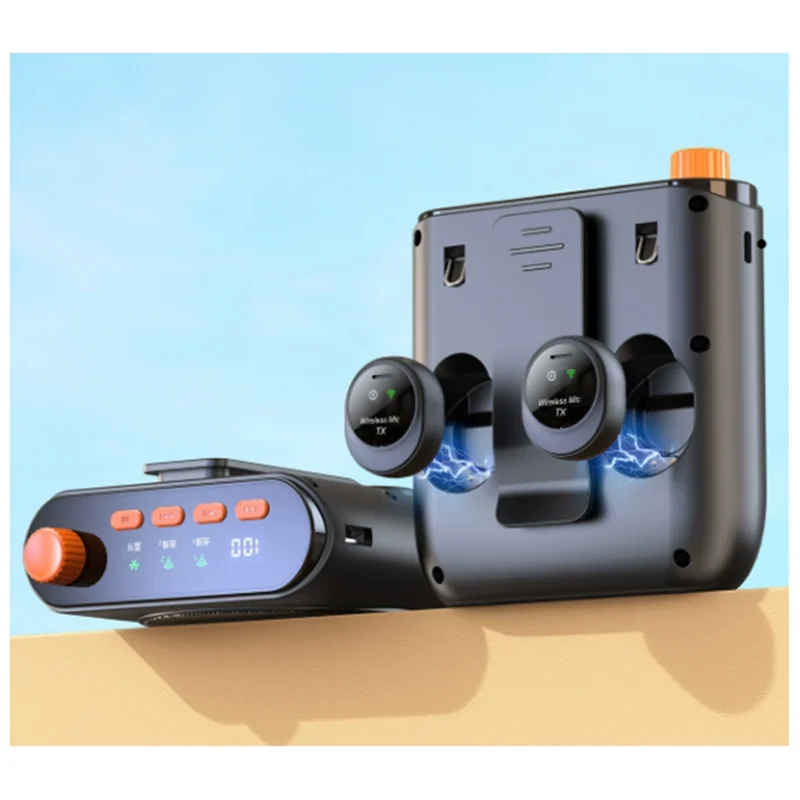 -BOFF J98 Wireless Voice Amplifier With Lavalier Mic, Clip-On Bluetooth Speaker Featuring Charging Case For Teaching& Streaming