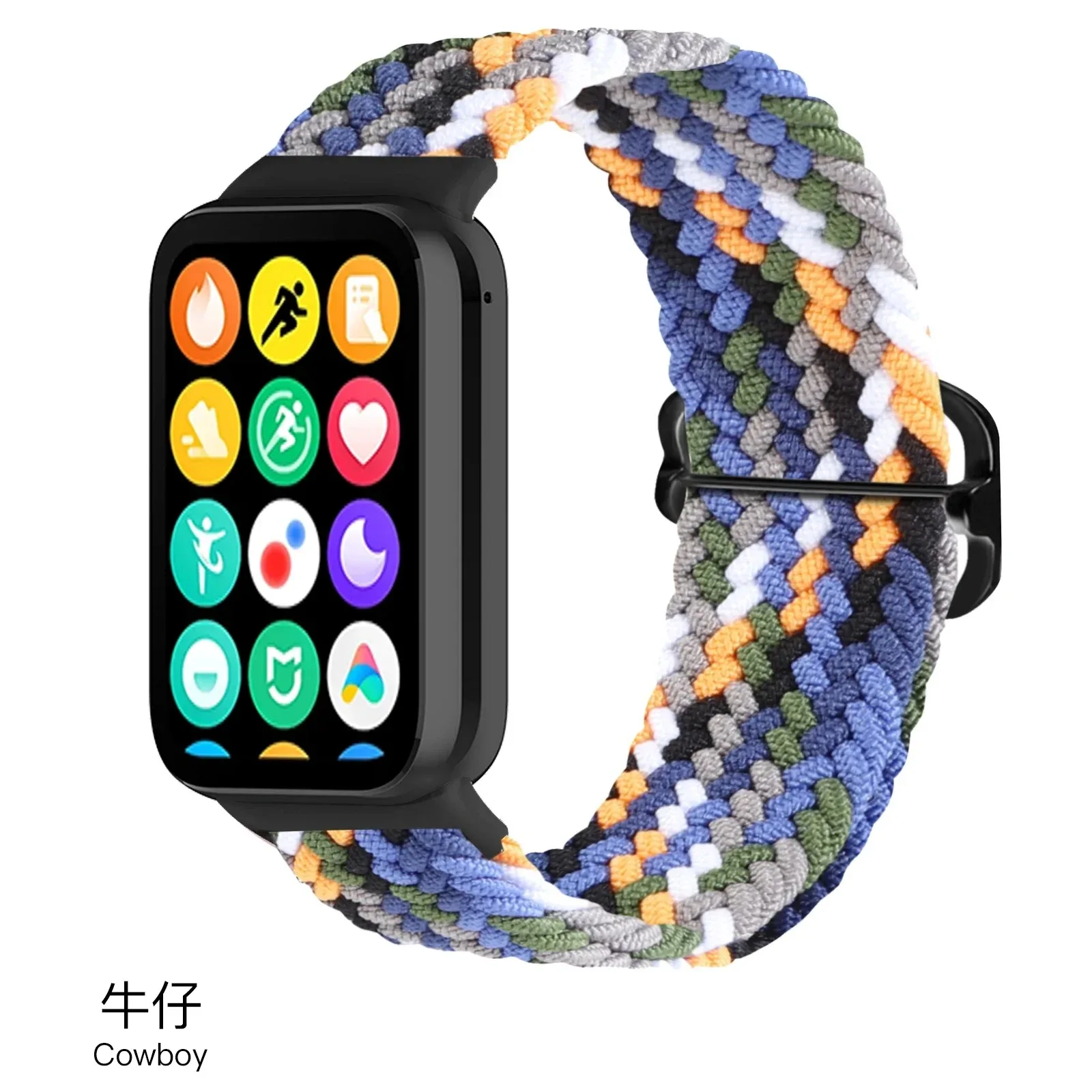 Braided Loop Strap for Xiaomi Mi Band 8 Pro Nylon Bracelet Breathable Wristband for Mi band 8 Pro/Redmi Watch 4 Sports Watchband