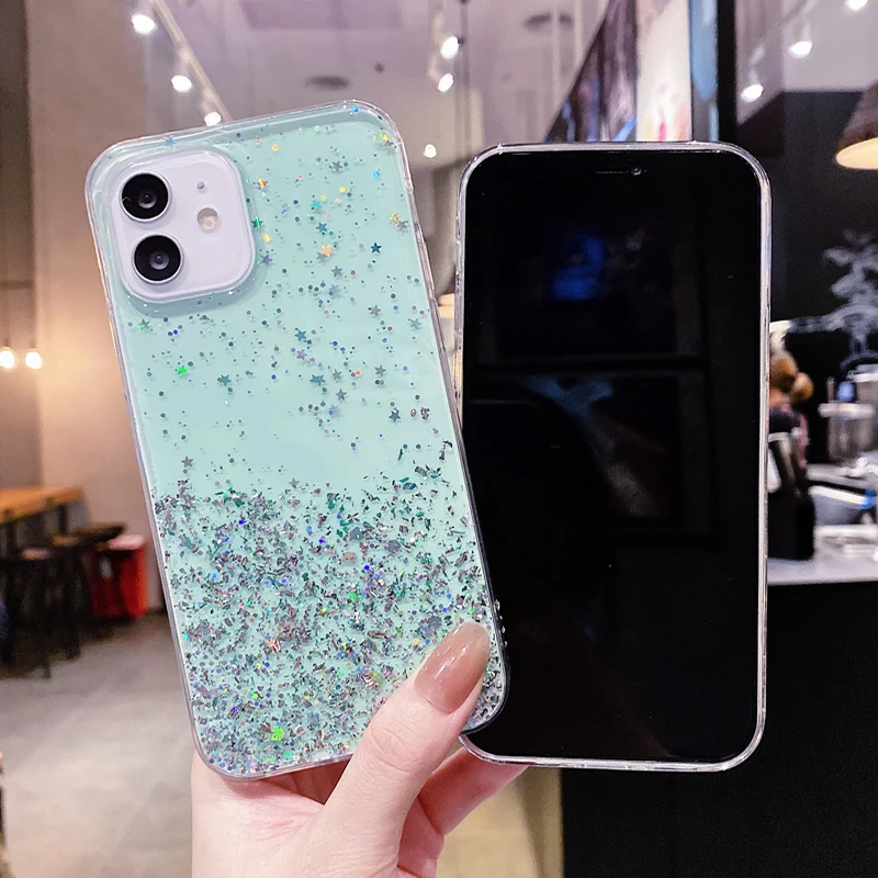 Luxury Fashion Glitter Case For Xiaomi Redmi Note 13 13ProPlus 12 12C 12S 11 11S 10A 10C POCO X6 M6 Pro Soft Crystal Bling Cover