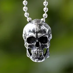 2024 NEW Punk Skull Pendant Necklaces For Women Men Gothic Hip Hop Skull Skeleton Clavicle Necklace Halloween Jewelry Gifts