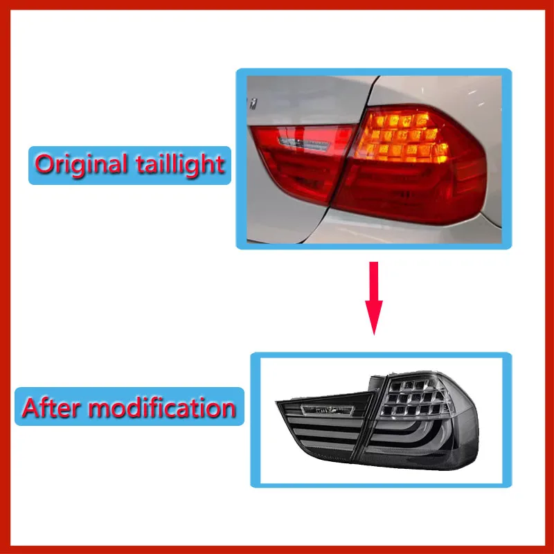 Car New Style Taillights For BMW 3 Series E90 320 325 2009-2012 Full LED DRL Tail Lamp Dynamic Turn Signal Light Accessories