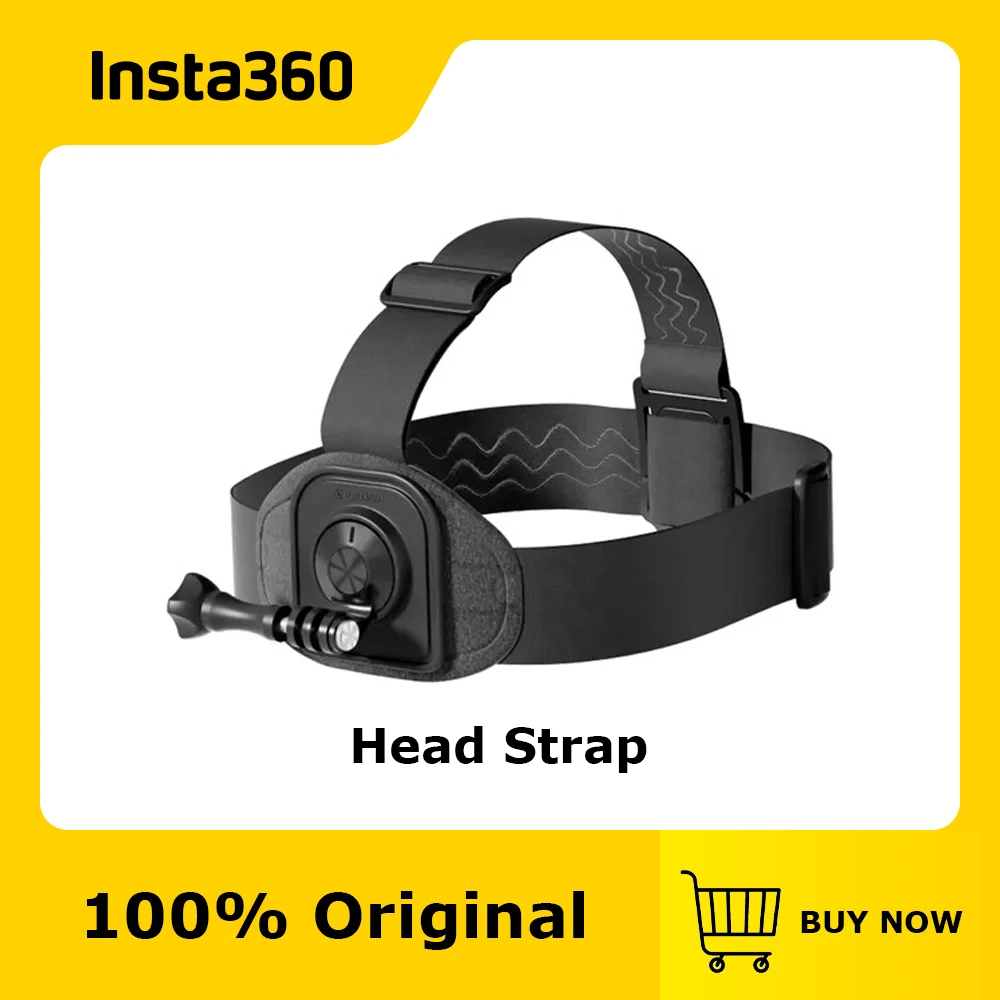 Official & Original Insta360 Head Strap, Capture epic first person shots hands-free Compatible with GoPro/Insta360 Action Camera