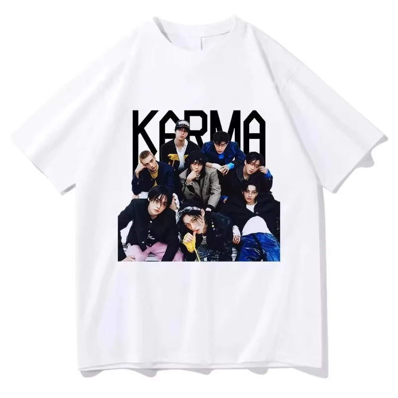 

Album KARMA Tshirts 2026 New Song Ceremony Fashion Men/women Clothing Unisex Cotton Short Sleeve Tops Graphic TShirt for Lover