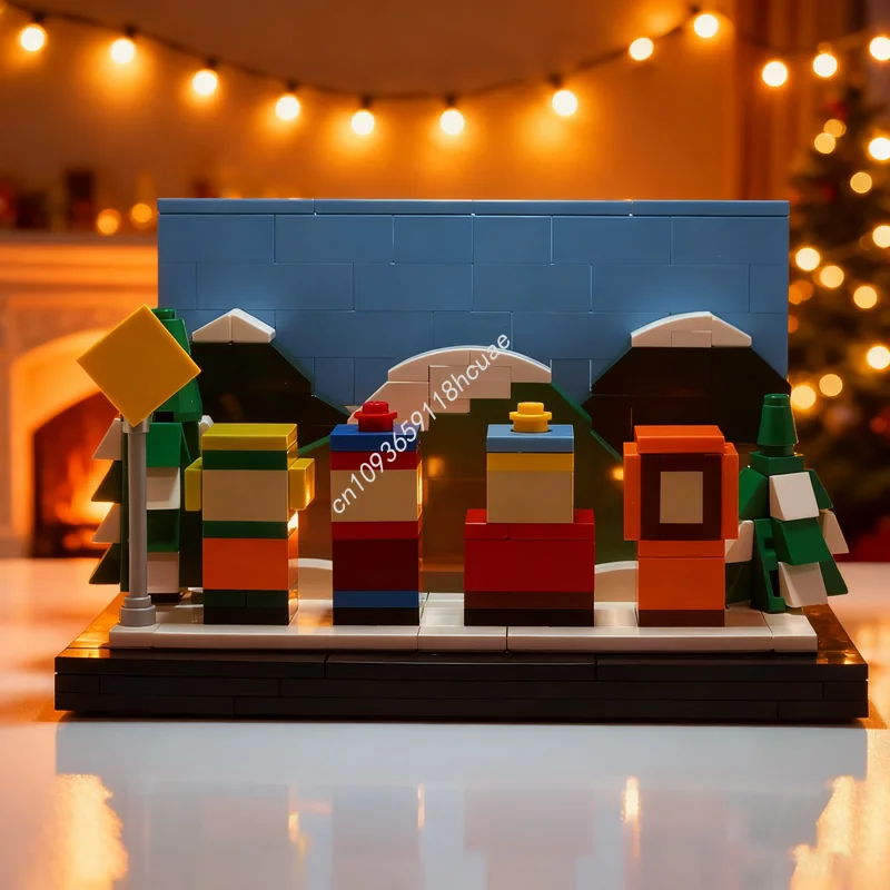 

266 шт. MOC South Park открытка Vignette модель строительные блоки строительная сборка образование рождественские подарки кирпичная игрушка для детей