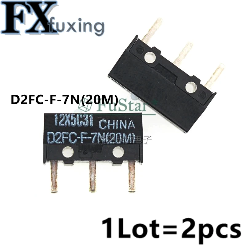 2Pcs Mouse Micro Switch D2FC-F-7N 20m For Logitech RAZER July DropShip D2FC Mouse Micro Switch Hot