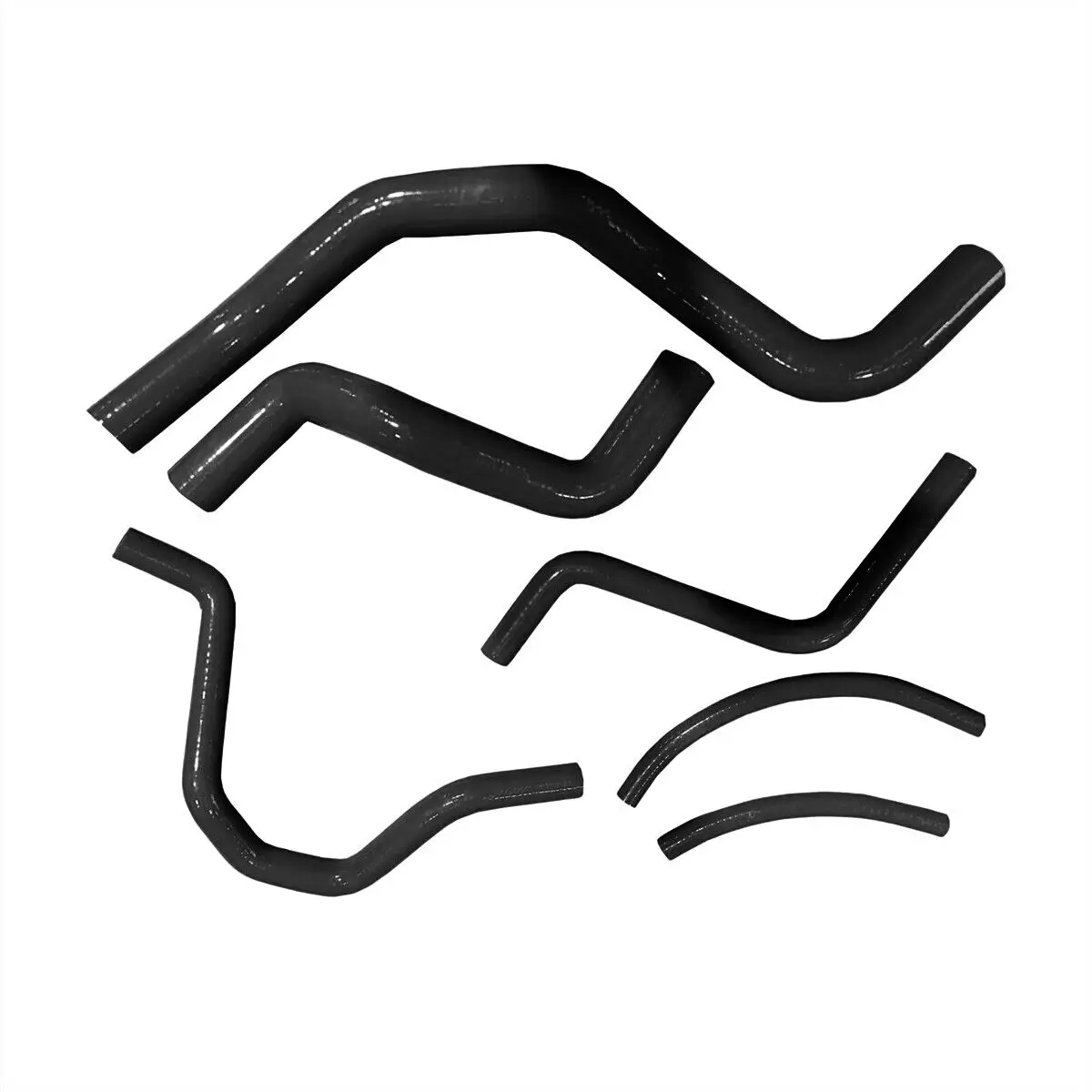 

Black Silicone Coolant Radiator Hoses 6 Pcs Kit Fits For Mitsubishi Savrin 2.4L